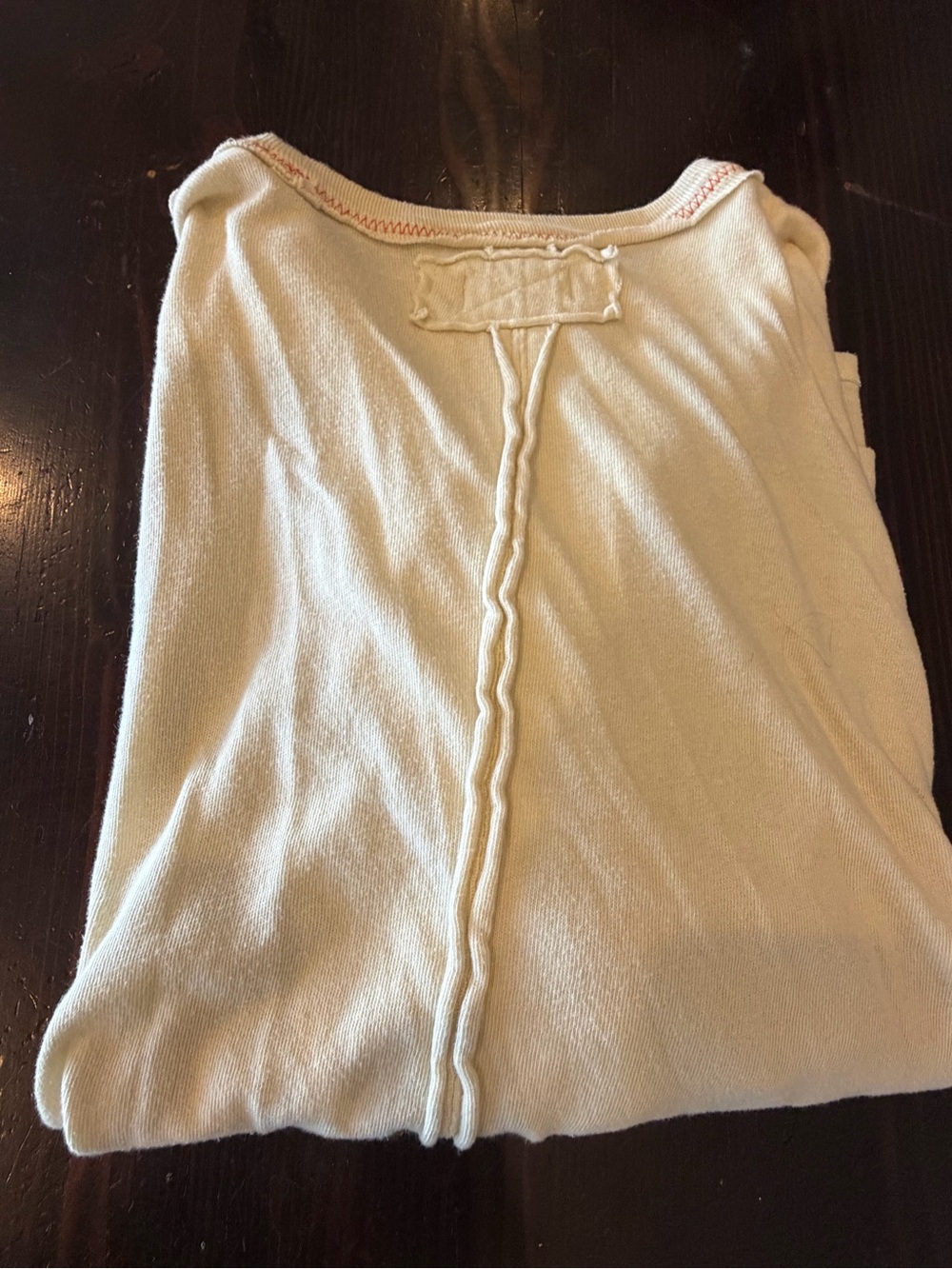 We the Free Oversized Rose cream shirt women’s large - Picture 3 of 5